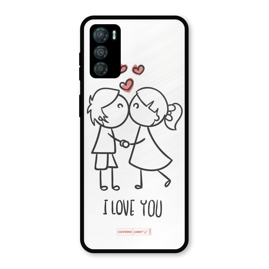 I Love You Metal Back Case for Moto G42