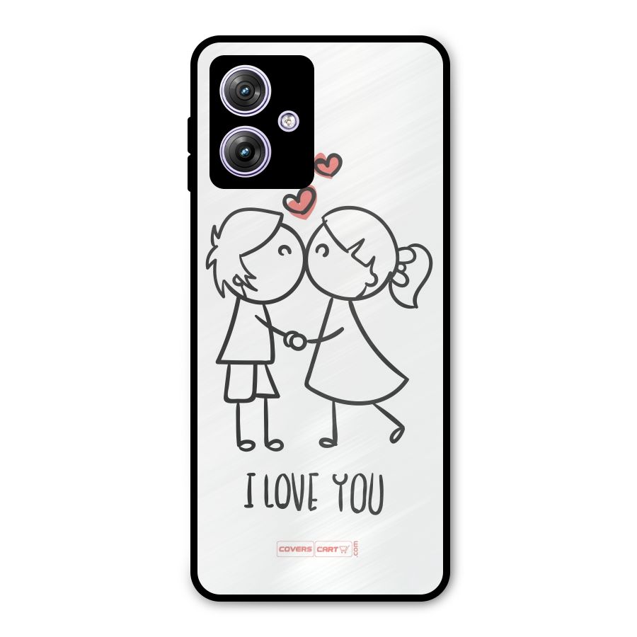 I Love You Metal Back Case for Moto G64