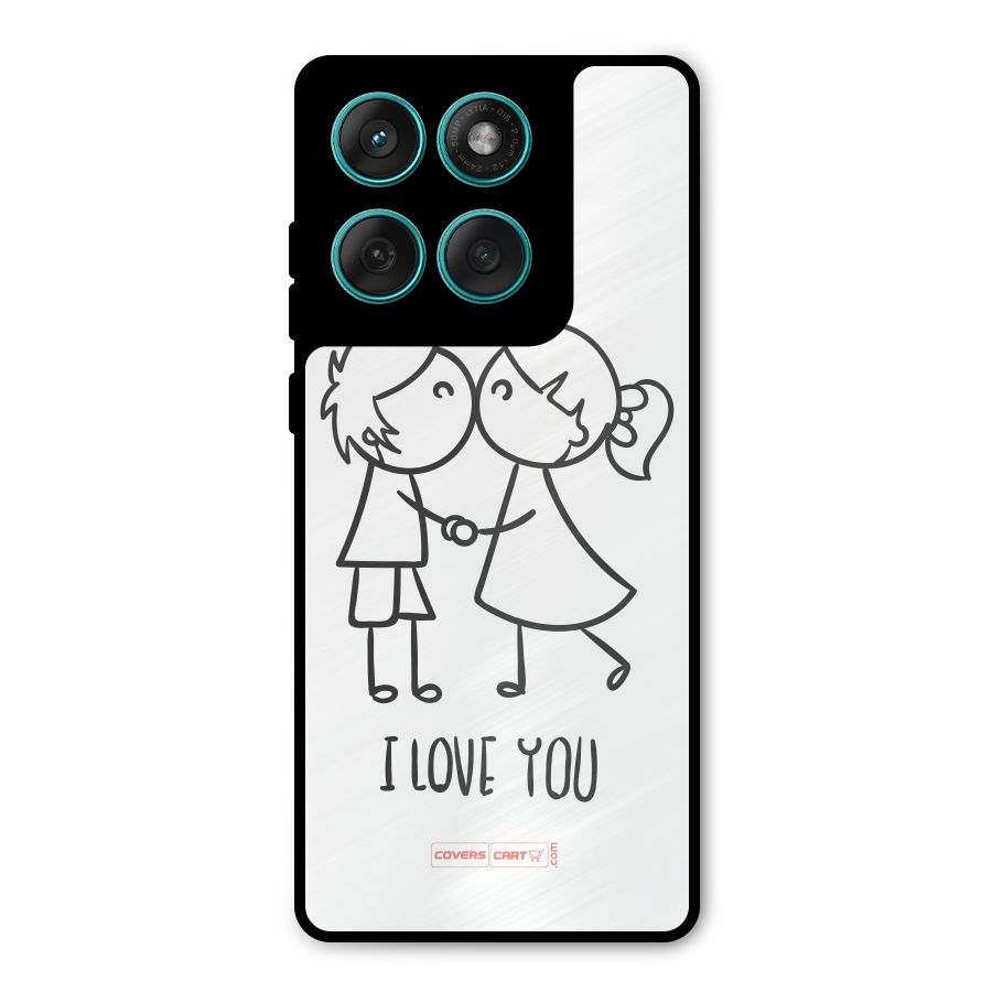 I Love You Metal Back Case for Motorola Edge 60 Fusion