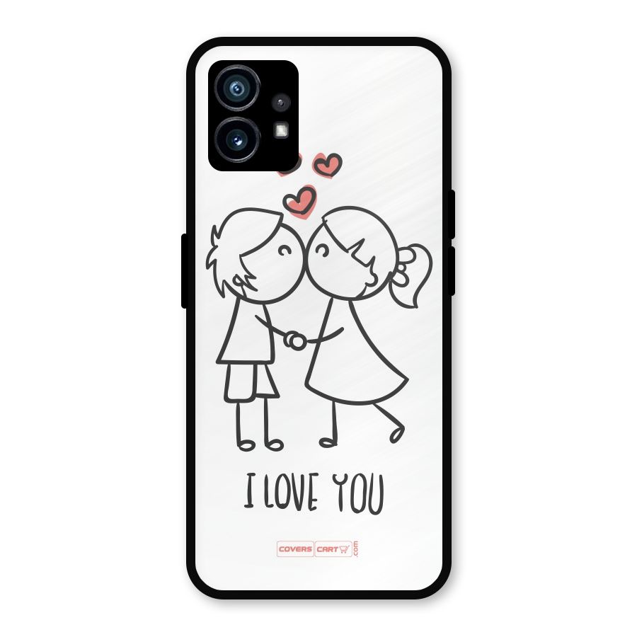 I Love You Metal Back Case for Nothing Phone 1