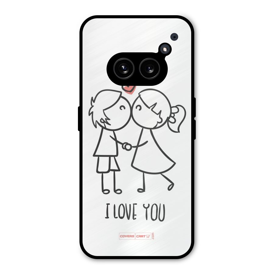 I Love You Metal Back Case for Nothing Phone 2a Plus