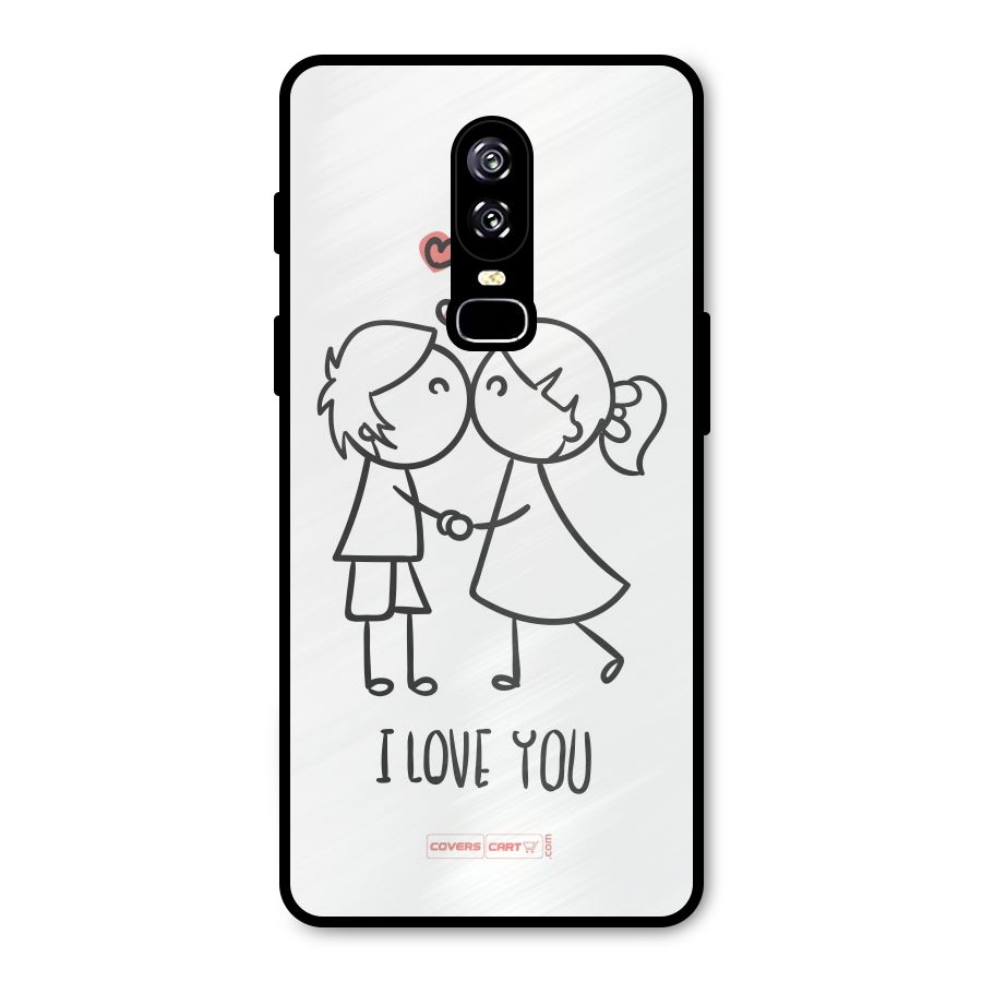 I Love You Metal Back Case for OnePlus 6