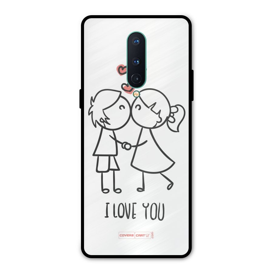 I Love You Metal Back Case for OnePlus 8