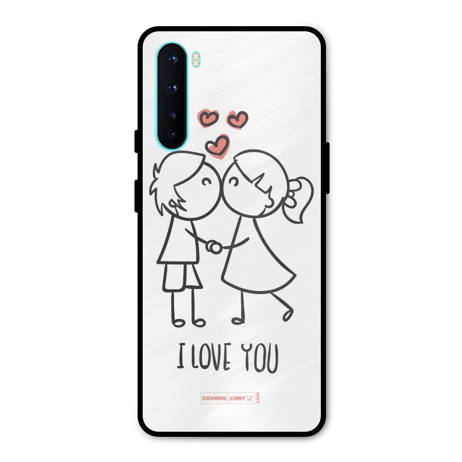 I Love You Metal Back Case for OnePlus Nord