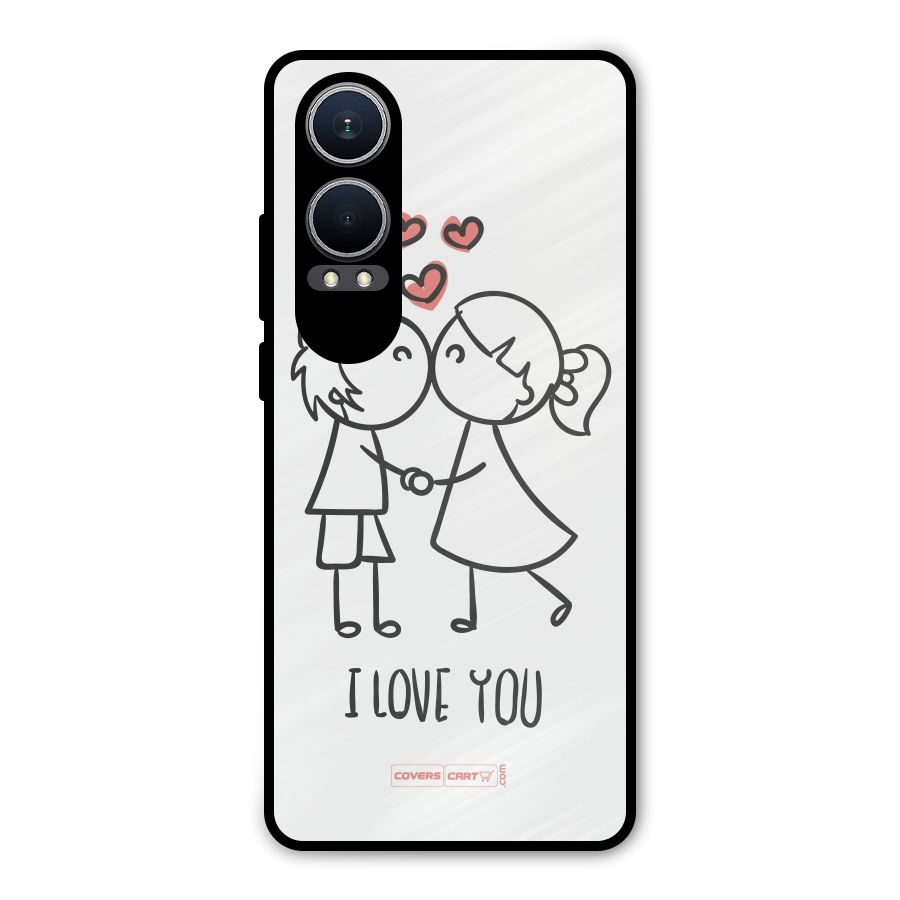I Love You Metal Back Case for OnePlus Nord CE4 Lite