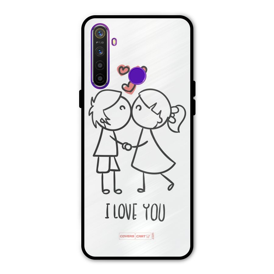 I Love You Metal Back Case for Realme 5