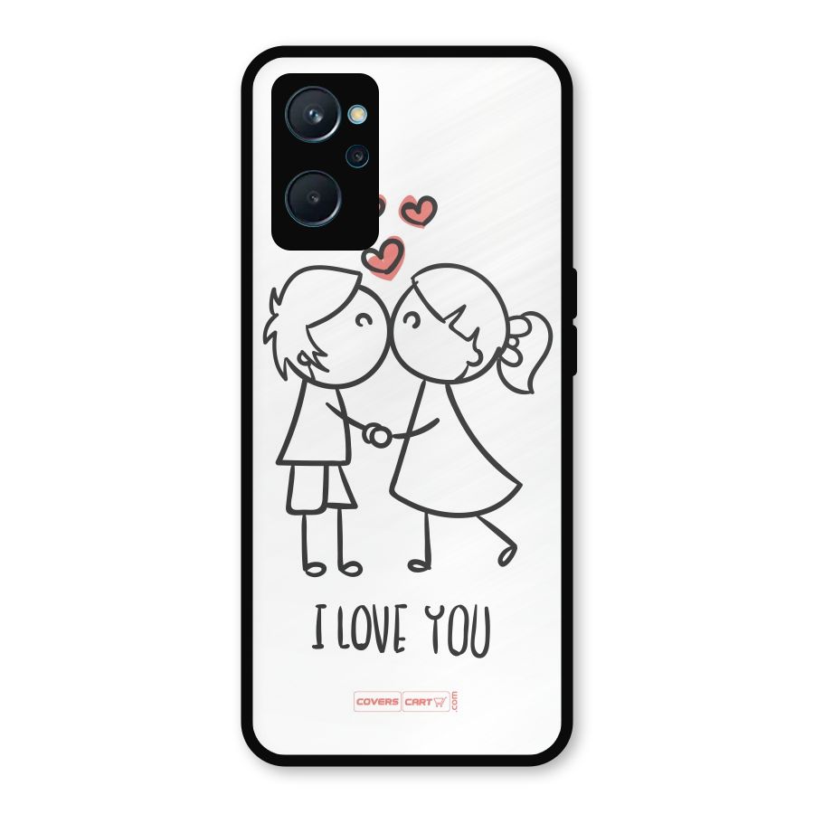 I Love You Metal Back Case for Realme 9i