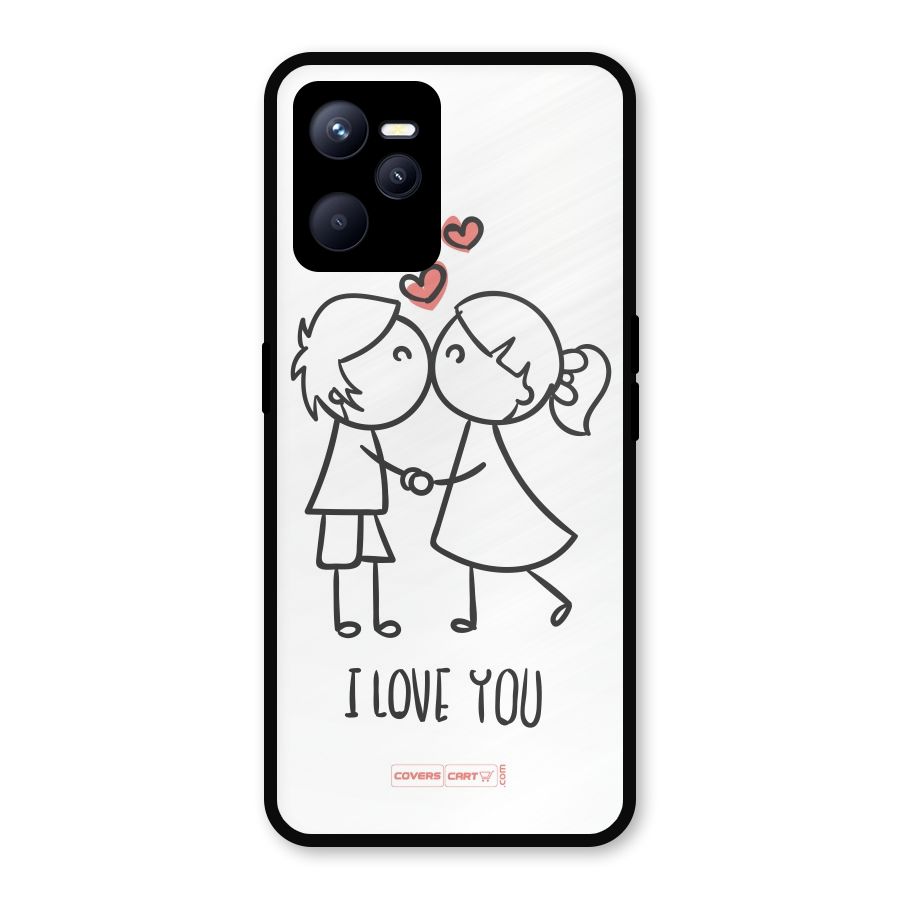 I Love You Metal Back Case for Realme C35