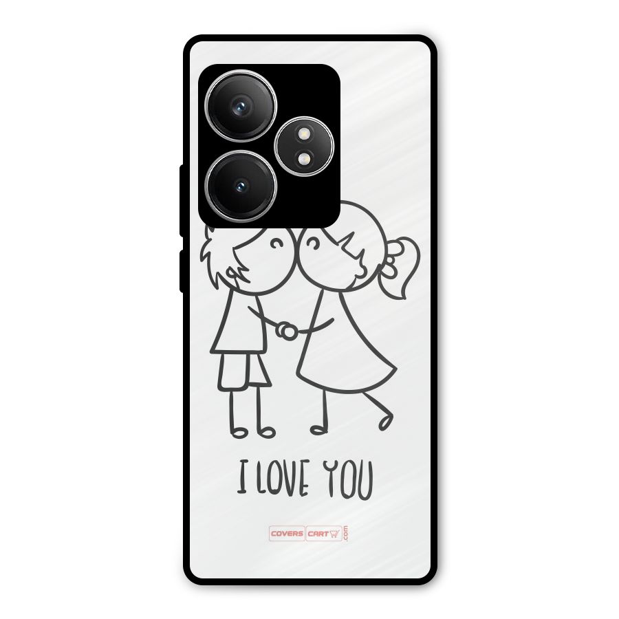 I Love You Metal Back Case for Realme GT 6T