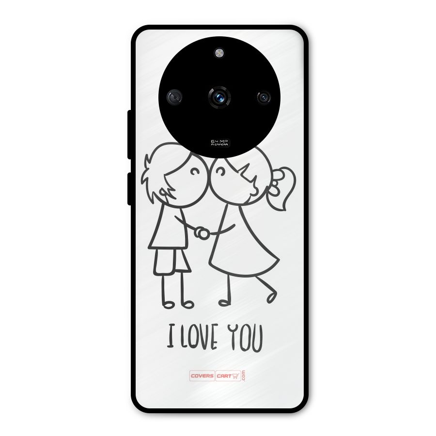 I Love You Metal Back Case for Realme Narzo 60 5G