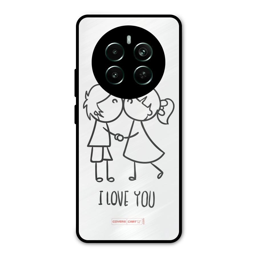 I Love You Metal Back Case for Realme Narzo 70 Pro