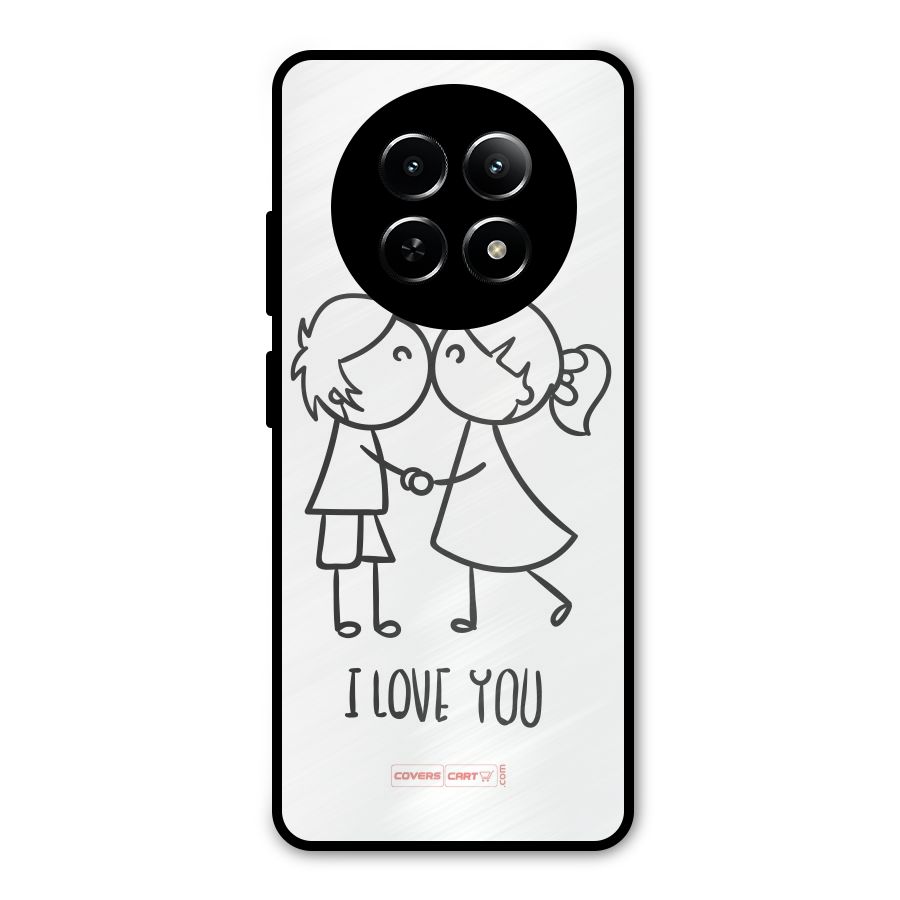 I Love You Metal Back Case for Realme Narzo 70x 5G