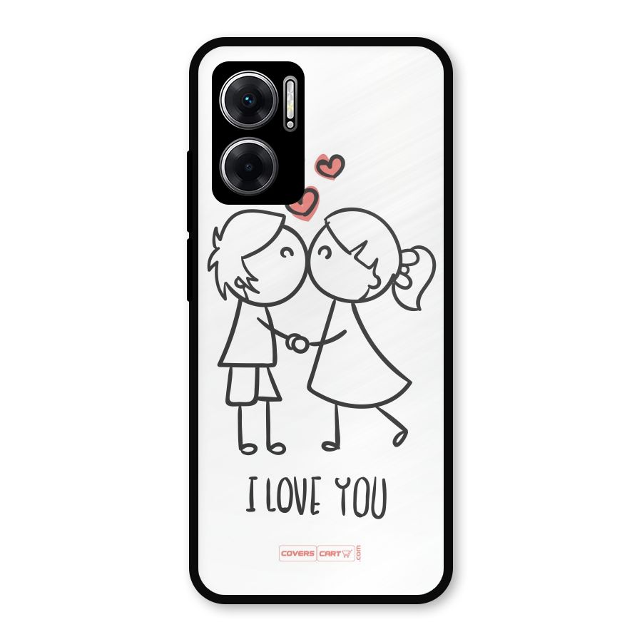 I Love You Metal Back Case for Redmi 11 Prime 5G