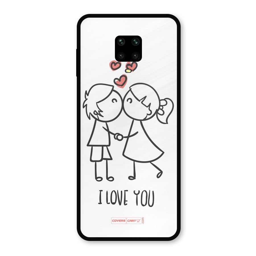 I Love You Metal Back Case for Redmi Note 10 Lite