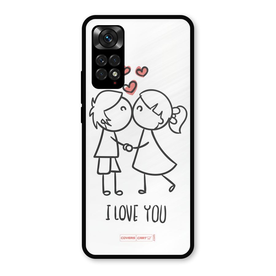 I Love You Metal Back Case for Redmi Note 11s