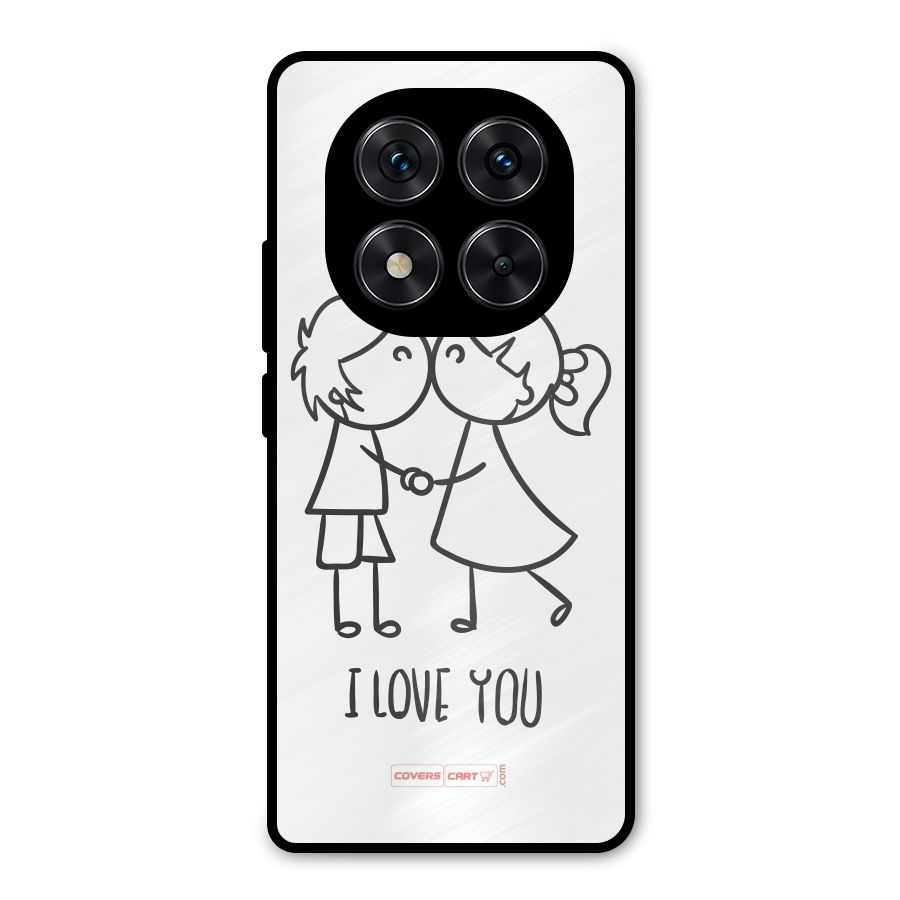 I Love You Metal Back Case for Redmi Note 14 Pro 5G