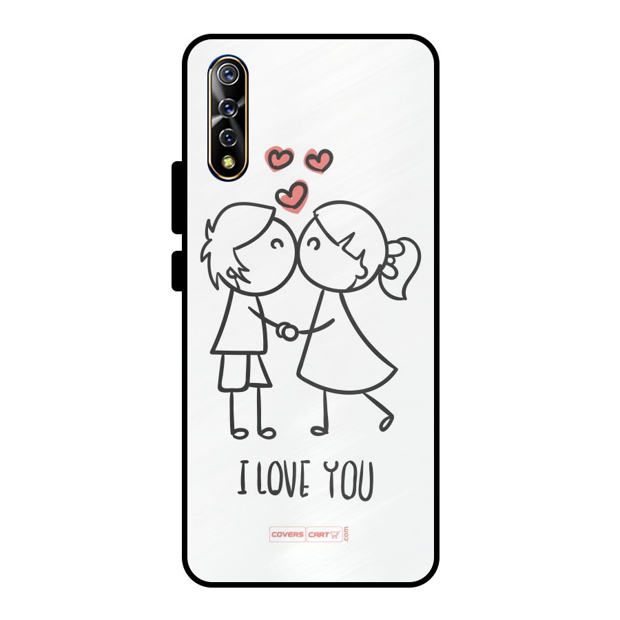 I Love You Metal Back Case for Vivo S1