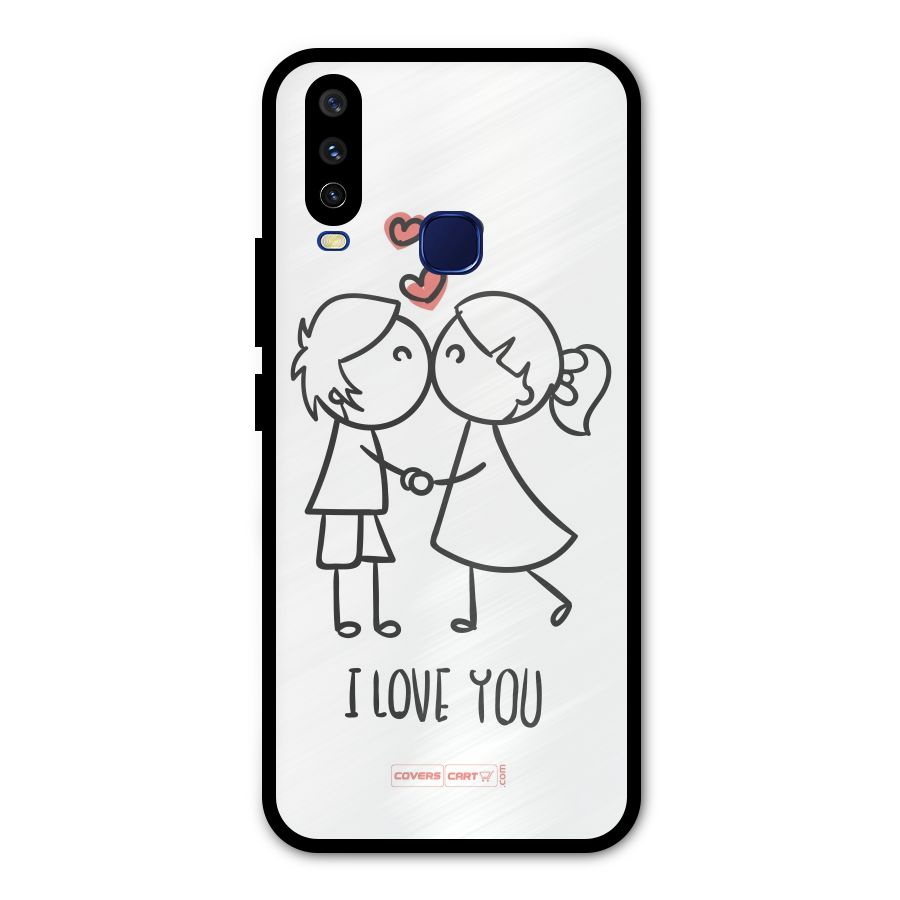 I Love You Metal Back Case for Vivo V17