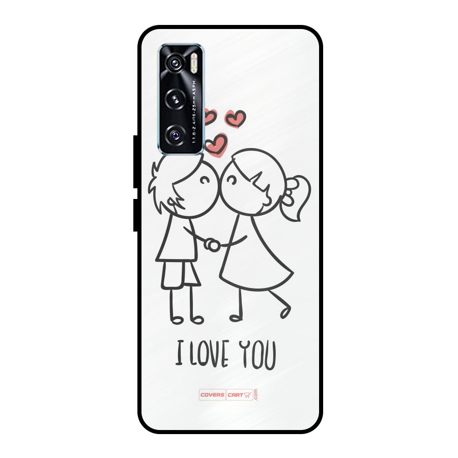 I Love You Metal Back Case for Vivo V20 SE