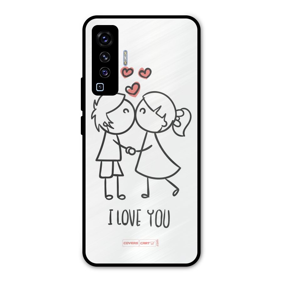 I Love You Metal Back Case for Vivo X50