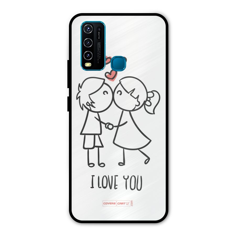 I Love You Metal Back Case for Vivo Y30