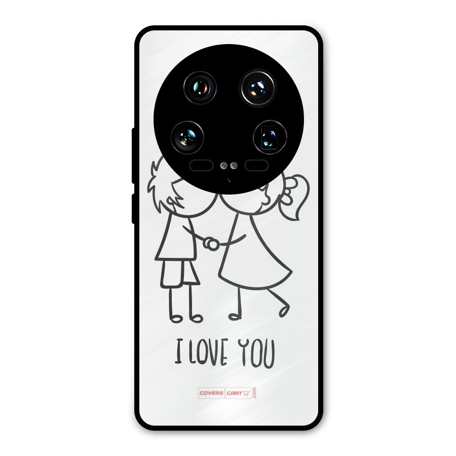 I Love You Metal Back Case for Xiaomi 14 Ultra