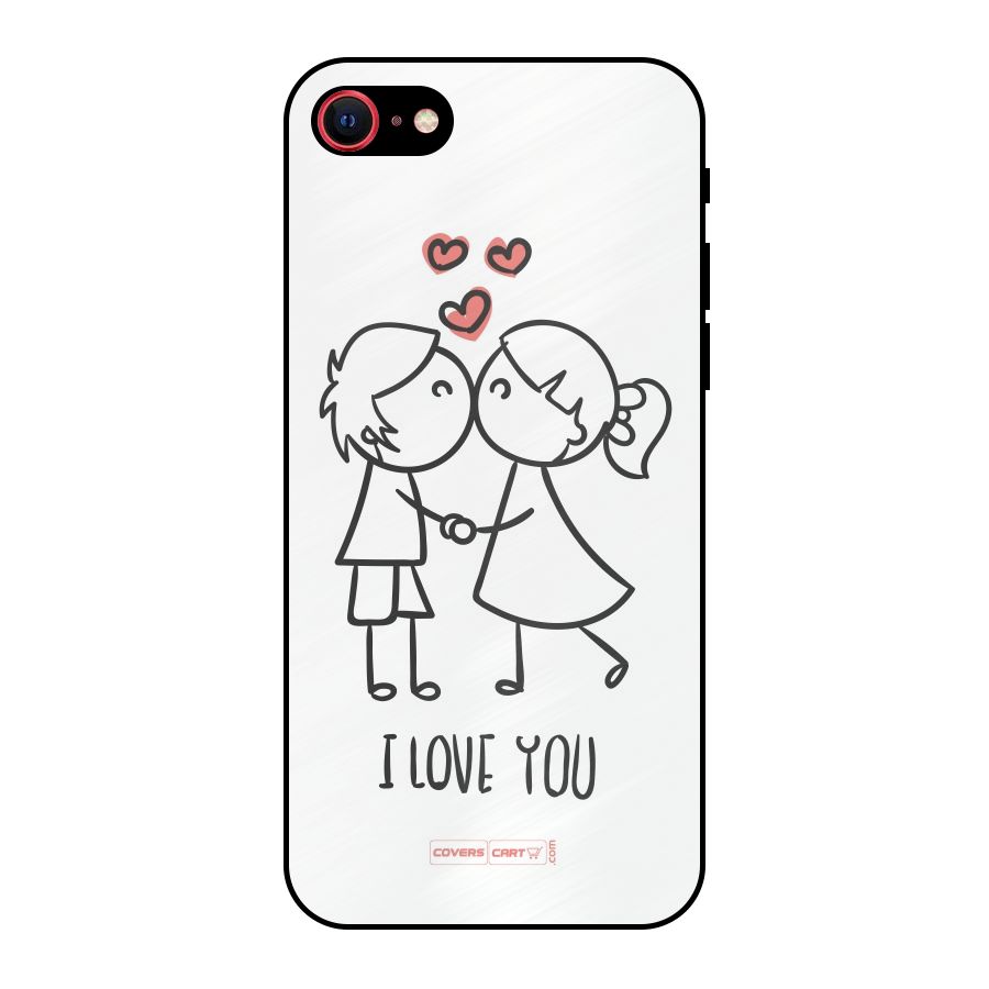 I Love You Metal Back Case for iPhone 7