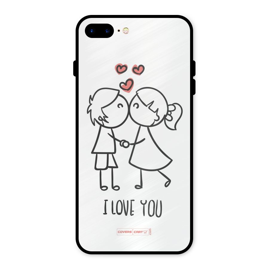 I Love You Metal Back Case for iPhone 7 Plus