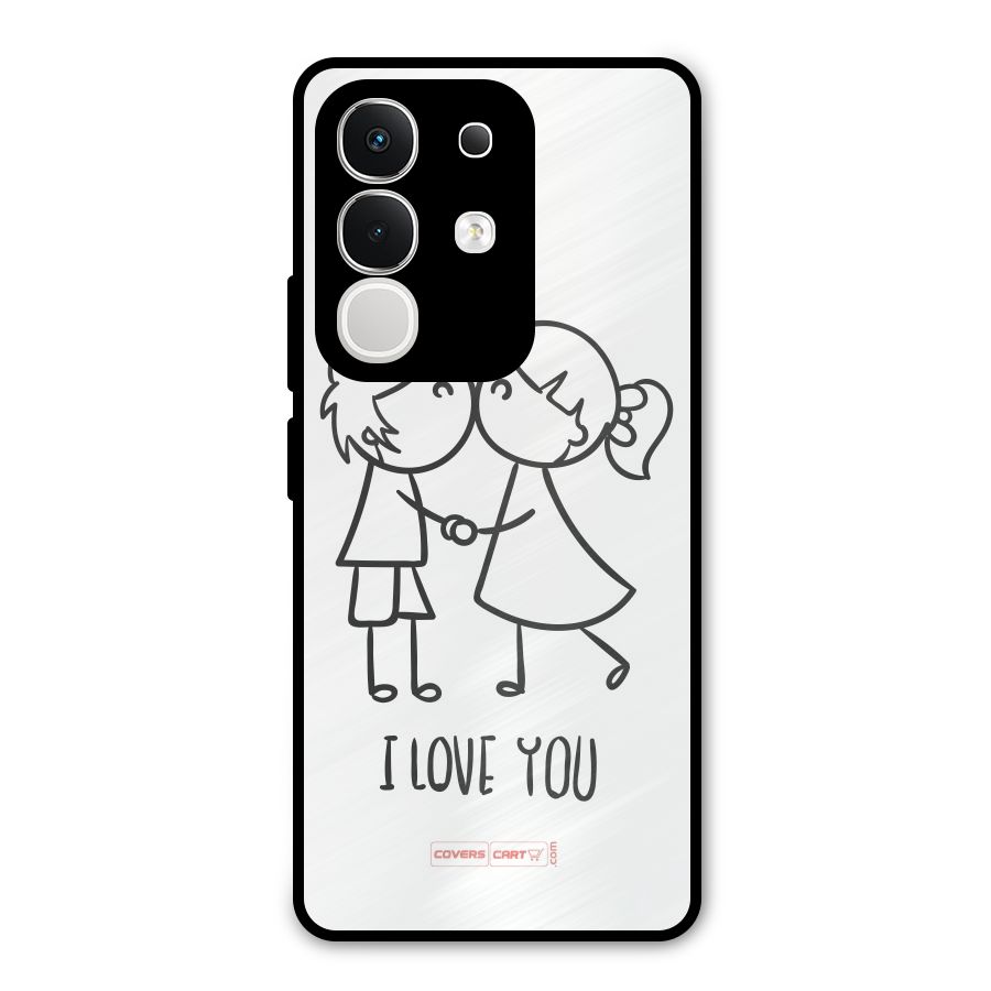 I Love You Metal Back Case for iQOO Z10x