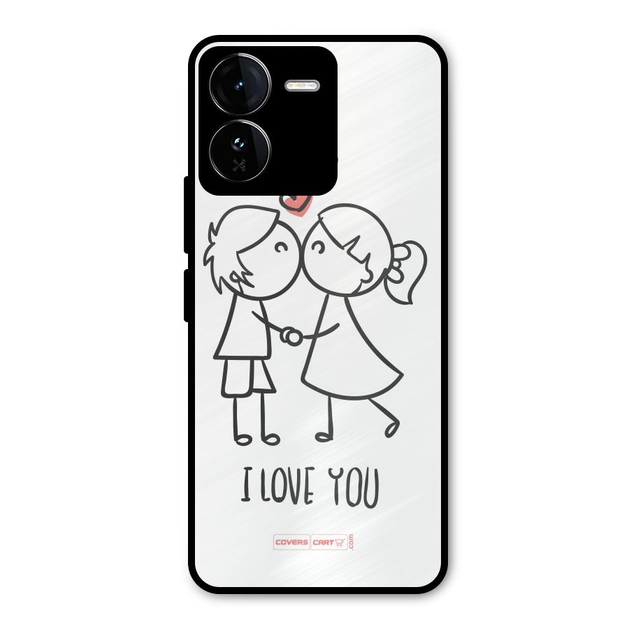 I Love You Metal Back Case for iQOO Z9