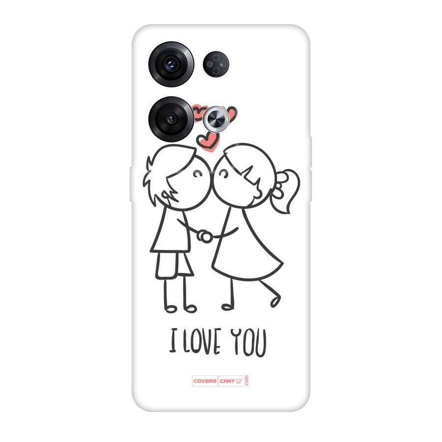 I Love You Original Polycarbonate Back Case for Oppo Reno8 Pro 5G