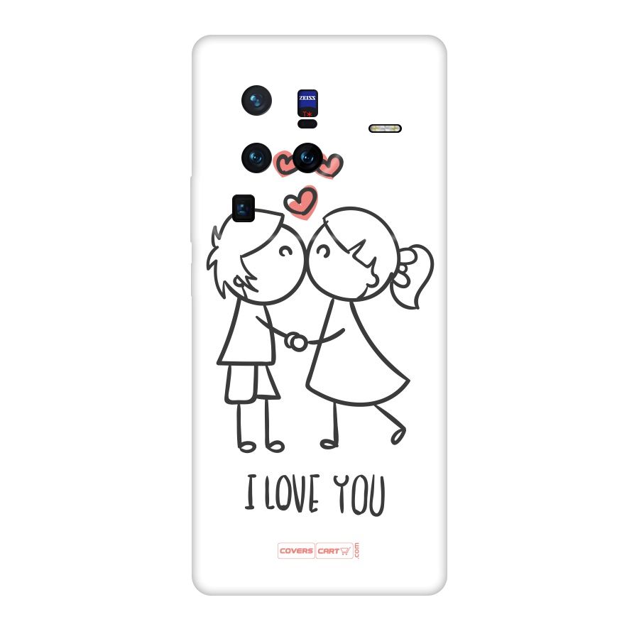 I Love You Original Polycarbonate Back Case for Vivo X80
