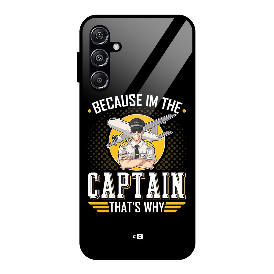 I M Captain Glass Back Case for Galaxy M34 5G