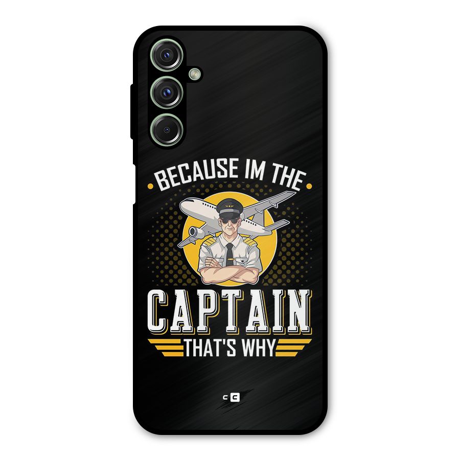 I M Captain Metal Back Case for Galaxy F34