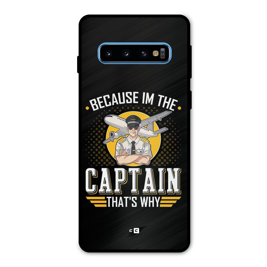 I M Captain Metal Back Case for Galaxy S10