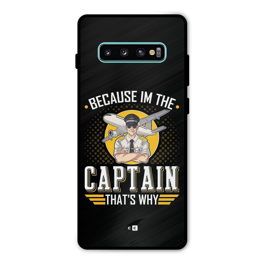 I M Captain Metal Back Case for Galaxy S10 Plus