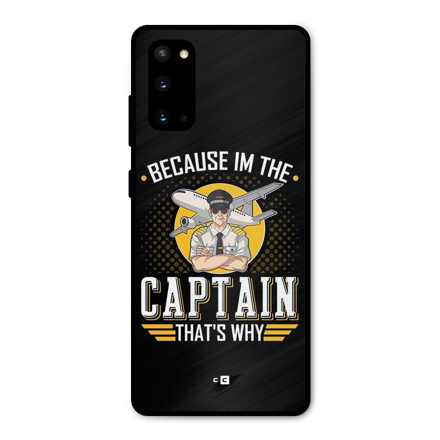 I M Captain Metal Back Case for Galaxy S20