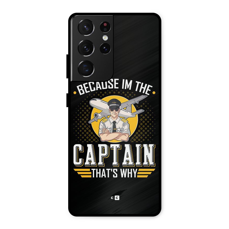 I M Captain Metal Back Case for Galaxy S21 Ultra 5G