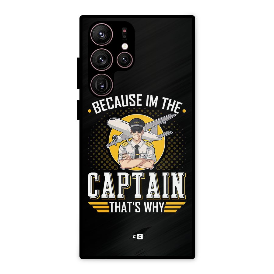 I M Captain Metal Back Case for Galaxy S22 Ultra 5G