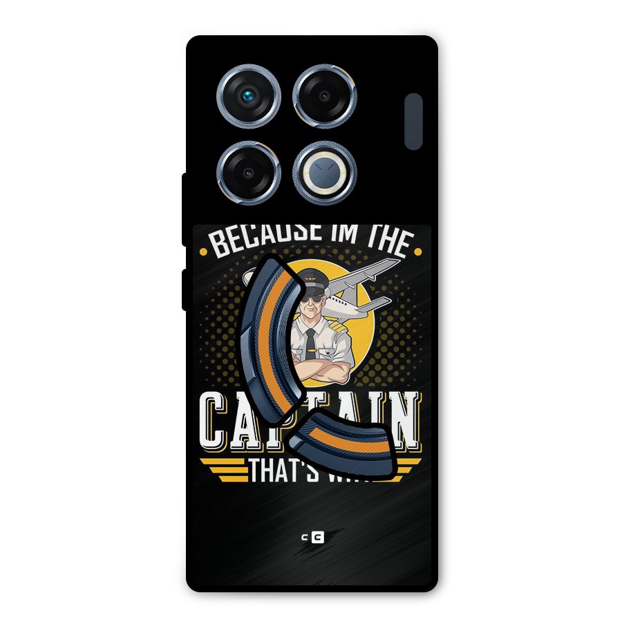 I M Captain Metal Back Case for Infinix GT 20 Pro