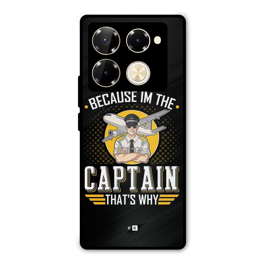 I M Captain Metal Back Case for Infinix Note 40 Pro