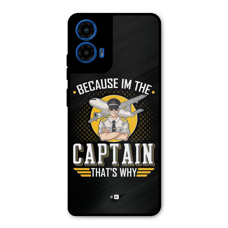I M Captain Metal Back Case for Moto G45
