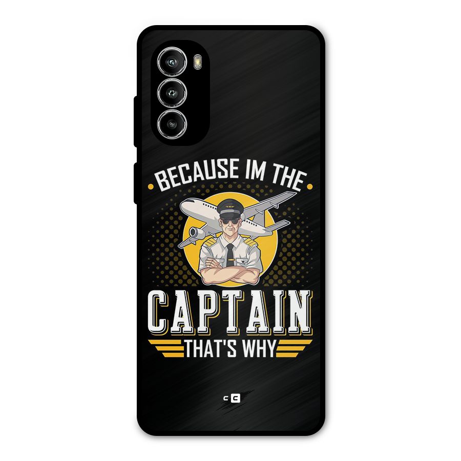 I M Captain Metal Back Case for Moto G52