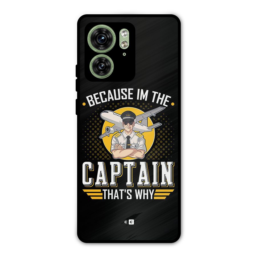I M Captain Metal Back Case for Motorola Edge 40 5G