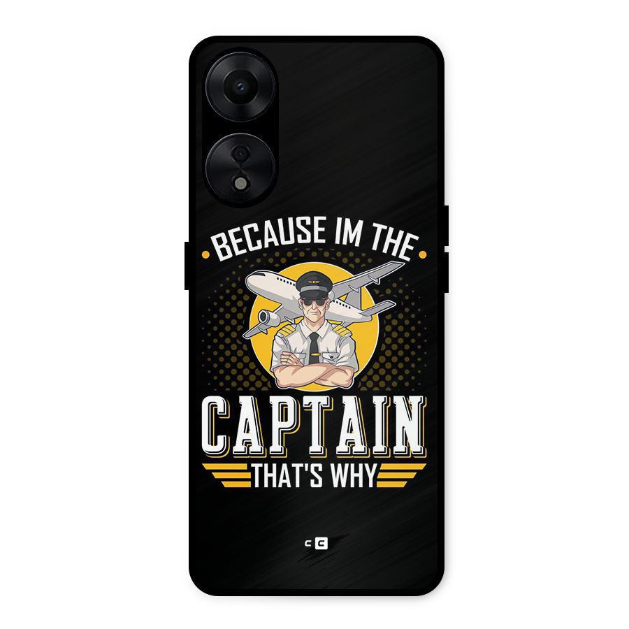 I M Captain Metal Back Case for Oppo A78 5G