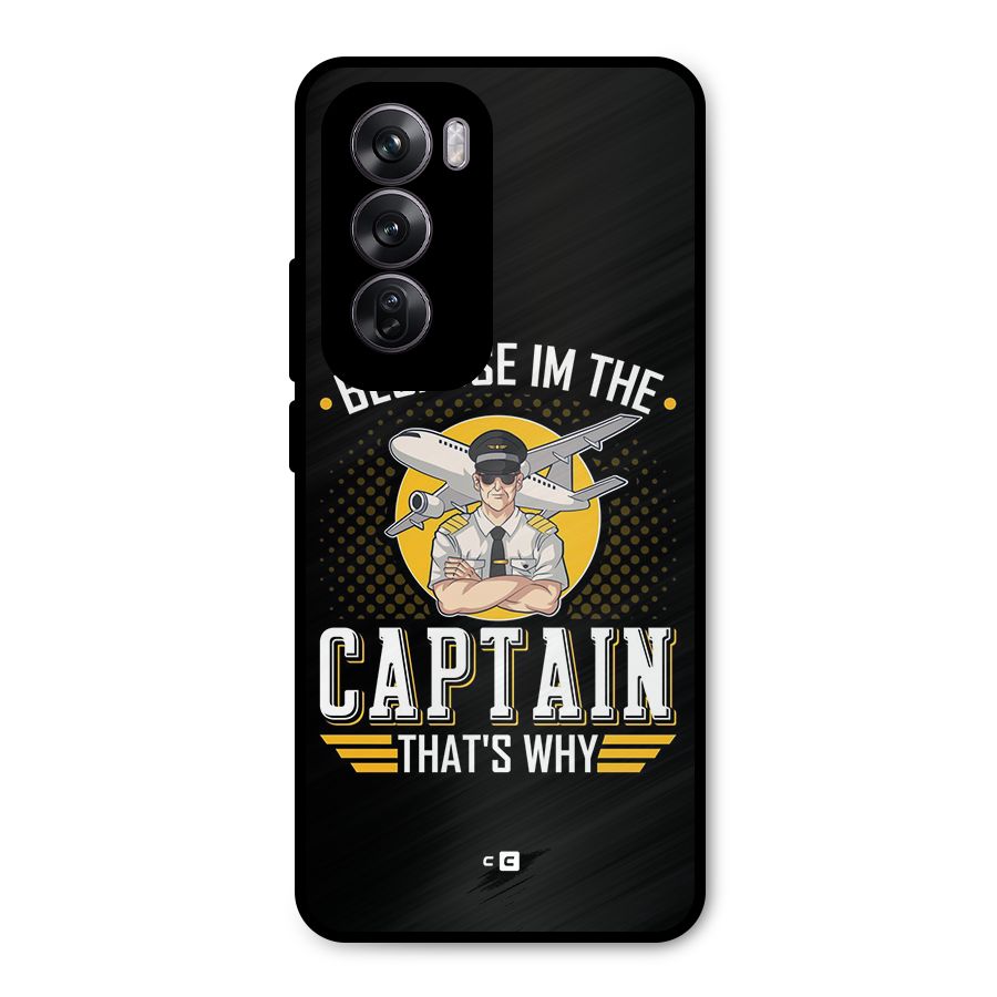 I M Captain Metal Back Case for Oppo Reno12 Pro