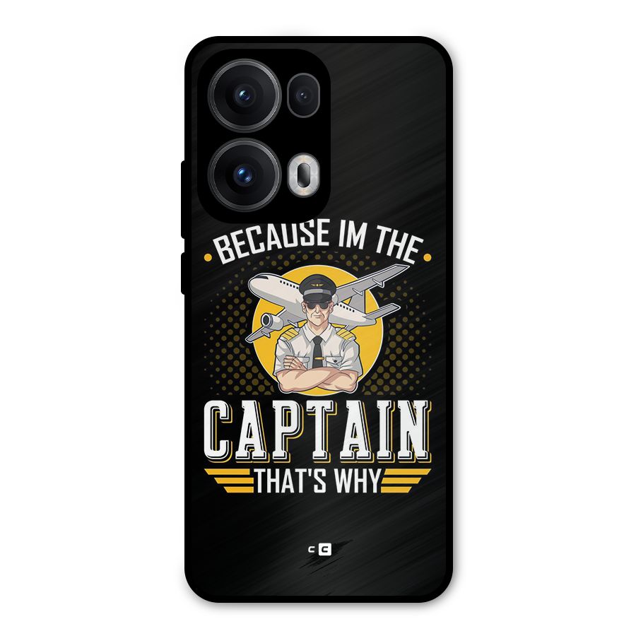 I M Captain Metal Back Case for Oppo Reno13 Pro
