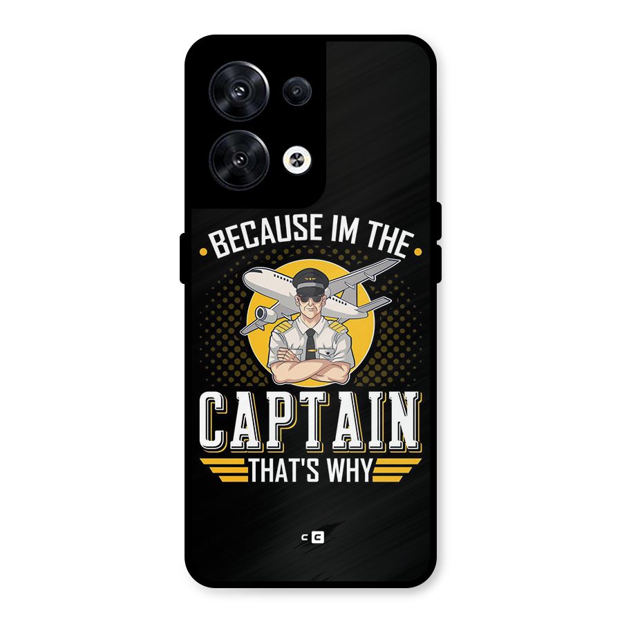 I M Captain Metal Back Case for Oppo Reno8 5G
