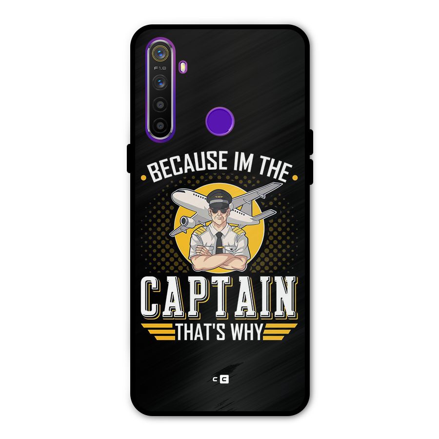 I M Captain Metal Back Case for Realme 5i