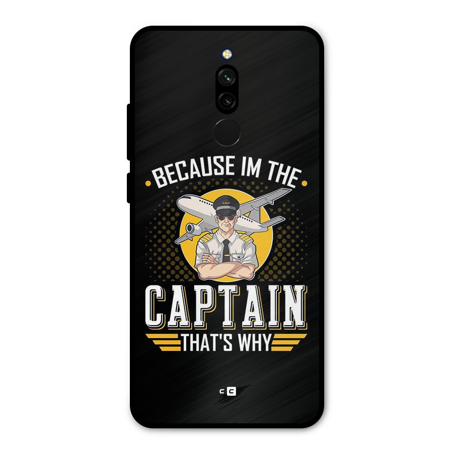 I M Captain Metal Back Case for Redmi 8